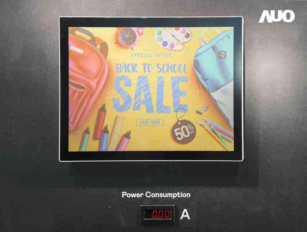 2121非凡展示胆固醇液晶超低耗能户外全彩显示器，，，，ChLC（胆固醇液晶）以双稳态技术使静态显示零功耗，，具省电、、、高彩度、、环保的特性，，，，还整合软硬件系统解决方案，，可透过单一云端平台管理